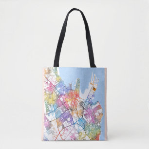 Tote Bag Plan de la ville de Dammam en Arabie saoudite