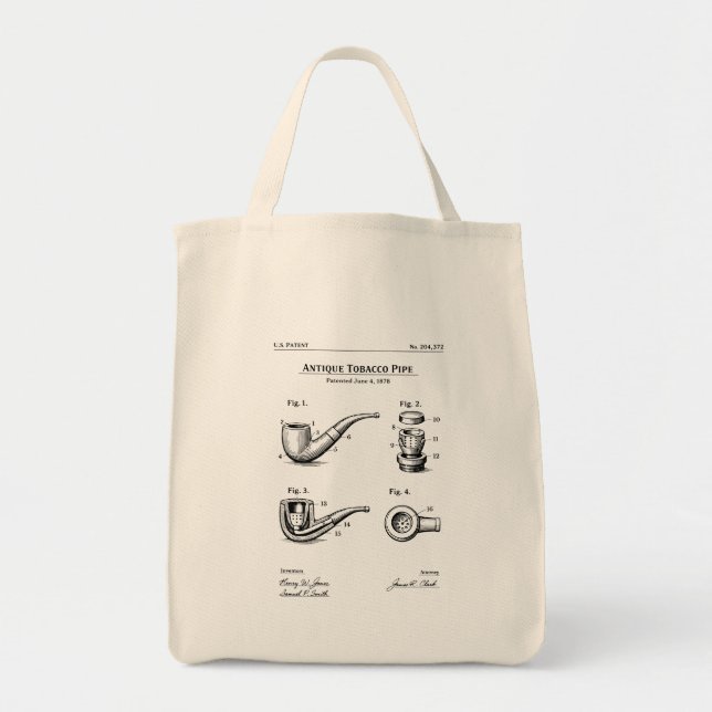Tote Bag plan de pipe à tabac (Devant)