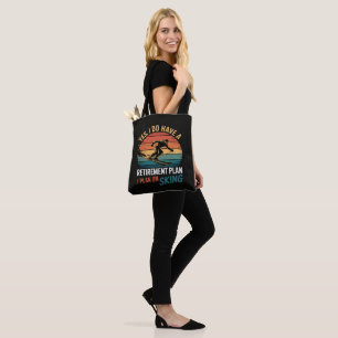 Tote Bag Plan de retraite drôle Ski à la retraite