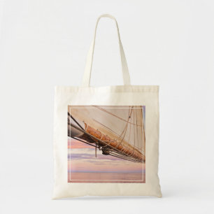 Tote Bag Plan rapproché de voile et de cordes Maine,
