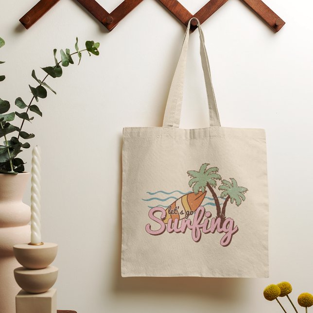Tote Bag Planche de Surf d'été Surfing (Créateur téléchargé)