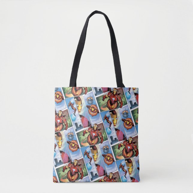 Tote Bag Planches de Comics d'Iron Man (Devant)