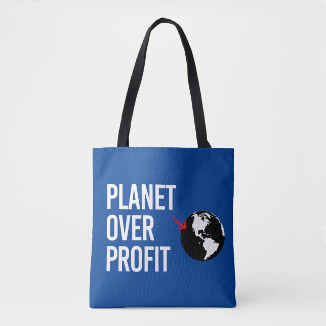Tote Bag Planète sur le profit (Devant)