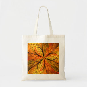 Tote Bag Plante d'automne, Abstrait moderne Fractal Art Lea