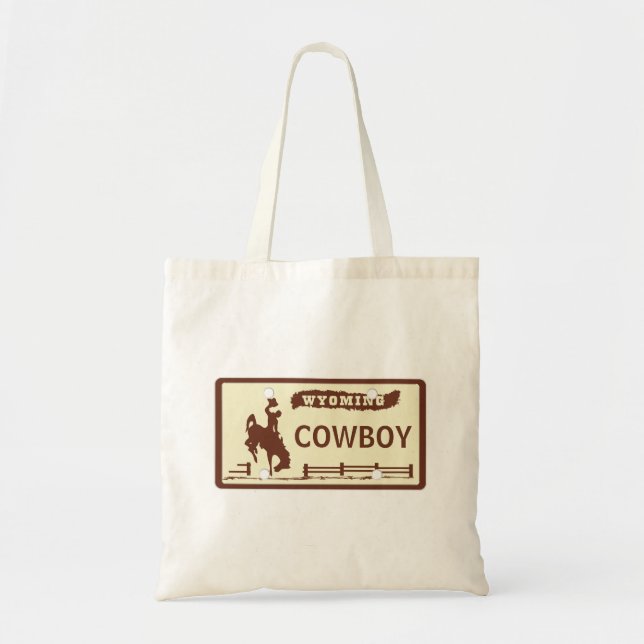 Tote Bag Plaque minéralogique customisée du Wyoming (Devant)