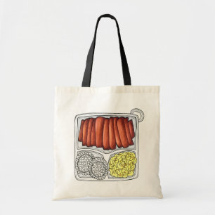 Tote Bag Plate de cuisine hawaïenne Déjeuner Riz Macaroni S
