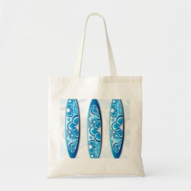 Tote Bag Plats bleus Plage d'été art (Devant)