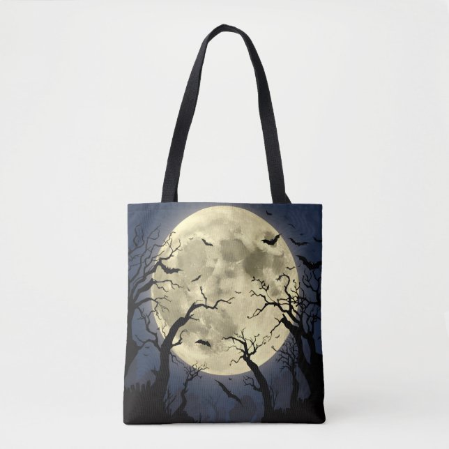 Tote Bag Pleine lune éffrayante (Devant)