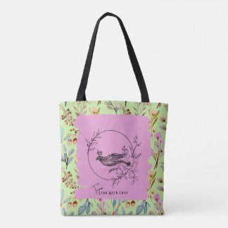Tote Bag Plomb Avec Amour Moyen Shopping Fourre-tout