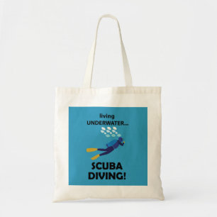 Tote Bag Plongée en Scaphandre Vivre sous l'eau Plongée en