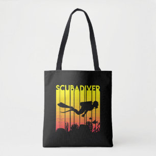 Tote Bag Plongée Plongée Silhouette Plongée Plongée Plongée