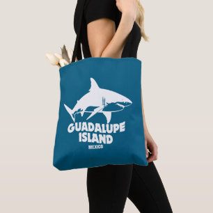 Tote Bag Plongée Sous-Marine Avec Requins Île De Guadalupe