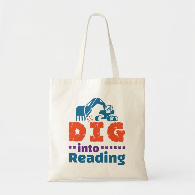 Tote Bag Plongez dans la bibliothèque de l'enseignant de le (Devant)