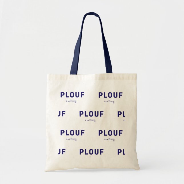 Tote Bag Plouf plouf plouf à La Piscine (Devant)