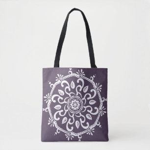 Tote Bag Plum Mandala
