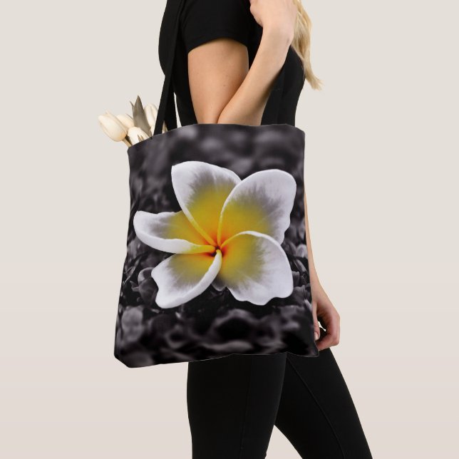 Tote Bag Plumeria Frangipani Hawaii (De près)