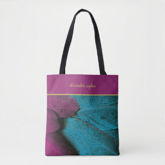 Tote Bag Plumes colorées et gouttes de pluie