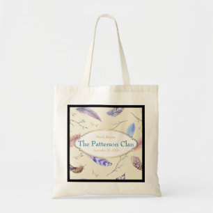 Tote Bag Plumes d'aquarelle + Retrouvailles de famille de c