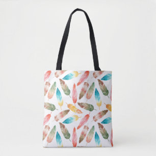 Tote Bag Plumes de couleur
