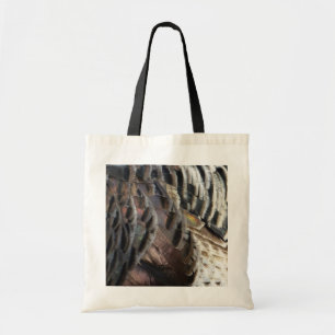 Tote Bag Plumes de Dindon Sauvage I Design Abstrait de la N