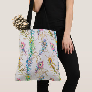 Tote Bag Plumes de paon