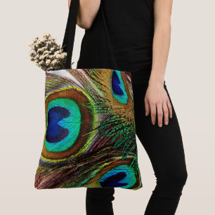 Tote Bag Plumes de paon 2&4