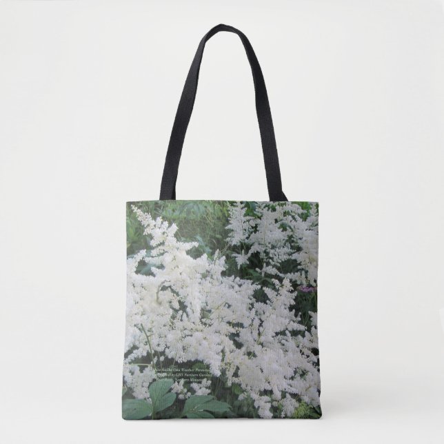 Tote Bag Pluriannuel blanc de temps froid d'Astilbe (Devant)