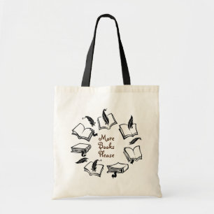 Tote Bag Plus de livres S'il vous plaît