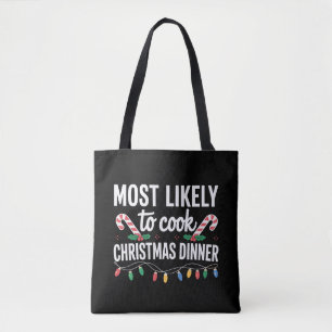 Tote Bag Plus susceptible de cuisiner le dîner de Noël, fam