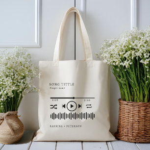 Tote Bag Pochette d'album personnalisée  Chanson préférée M