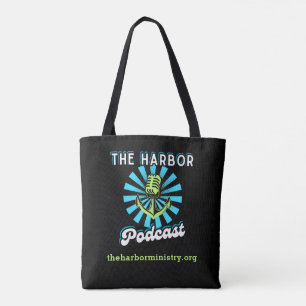 Tote Bag Podcast sur le port Allover Fourre-tout