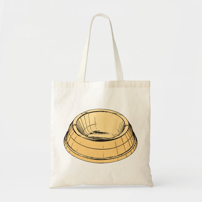 Tote Bag Poêle de Bowl Poêle de chat Plaque de nourriture v (Devant)