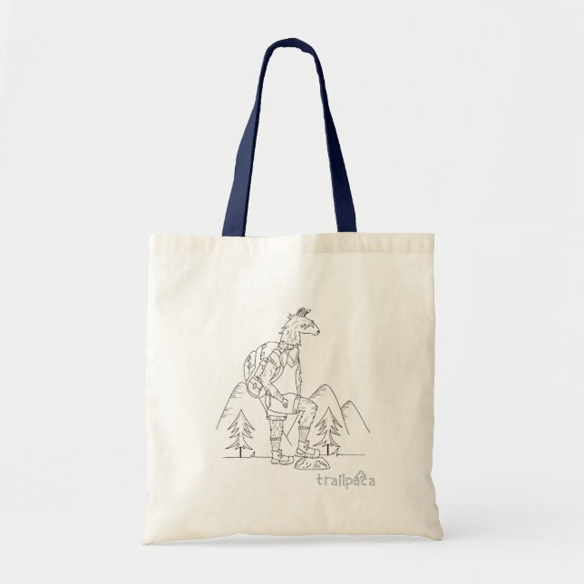 Tote Bag Poignée bleue de flambage de traînée de Trailpaca (Devant)