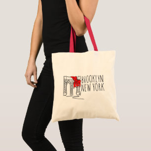 Tote Bag Point de repère du pont Brooklyn de New York