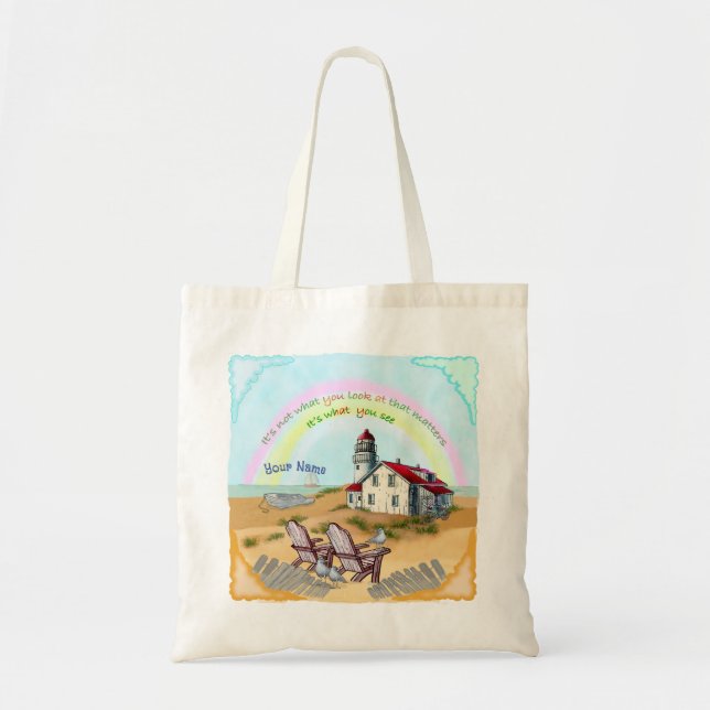 Tote Bag Point de vue du phare (Devant)