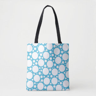 Tote Bag Point Polka bleu clair