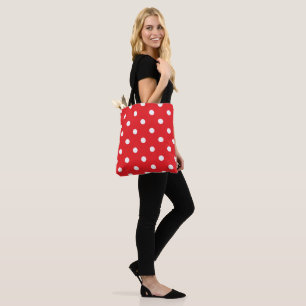 Tote Bag Point Polka rouge