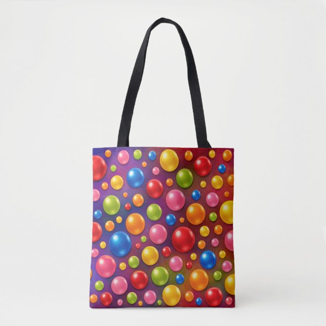 Tote Bag points groovy  (Devant)