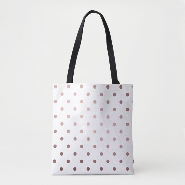 Tote Bag pois d'or faux rose (Devant)
