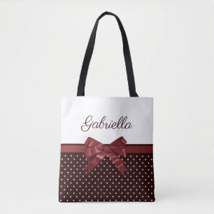 Tote Bag Pois et Bow