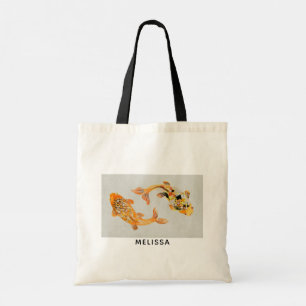Tote Bag Poisson Koi Or élégant