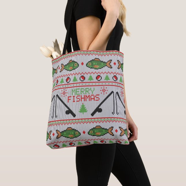 Tote Bag Poisson laide de Noël (De près)
