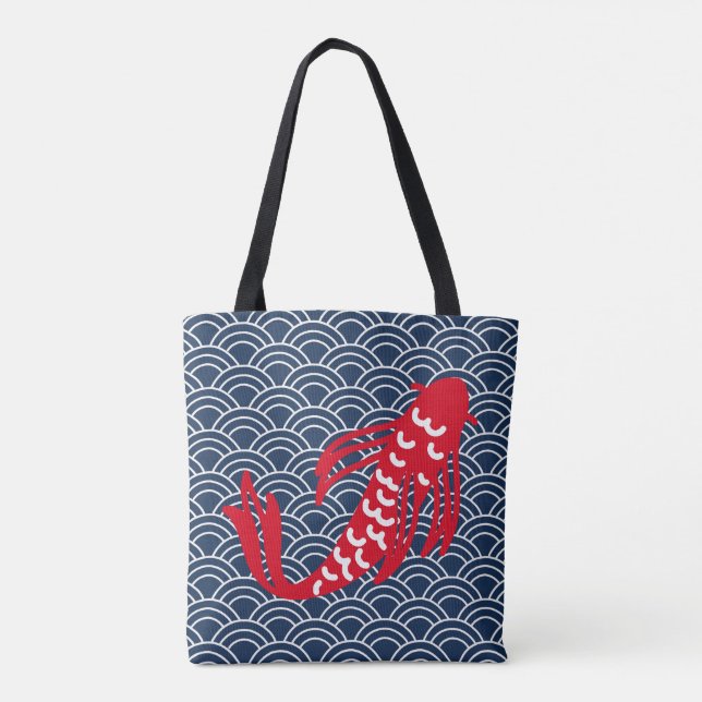 Tote Bag Poisson rouge Koi (Dos)