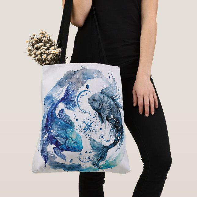 Tote Bag Poissons (Close Up)