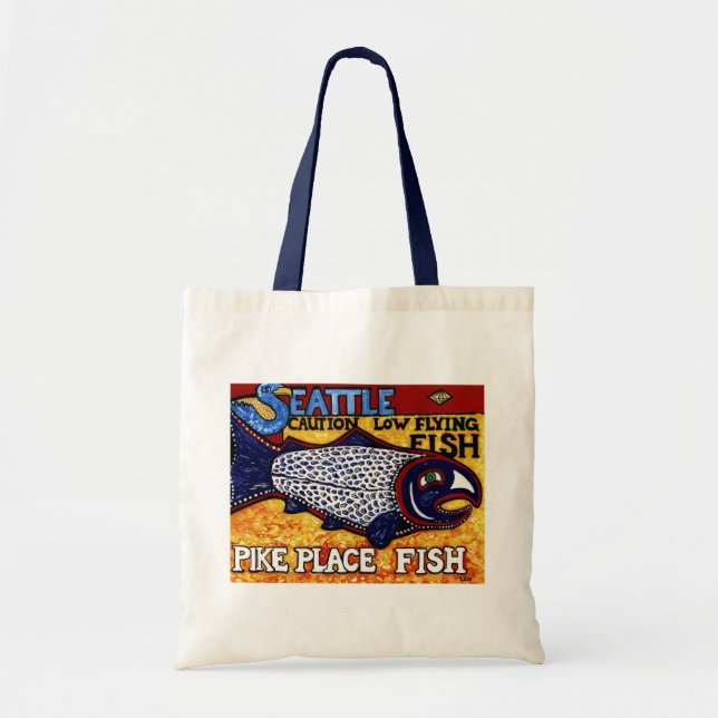 Tote Bag Poissons de place de Pike (Devant)