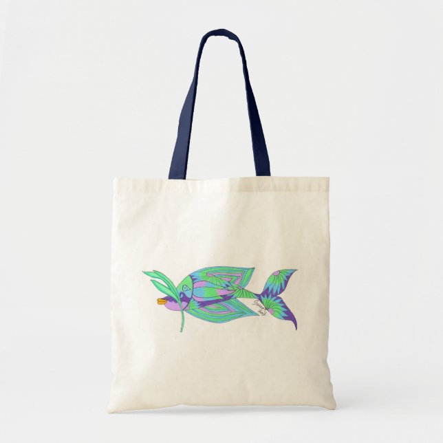 Tote Bag Poissons d'île (Devant)