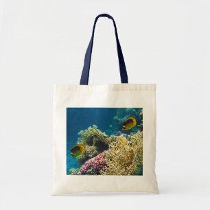 Tote Bag Poissons jaunes et noirs de papillon