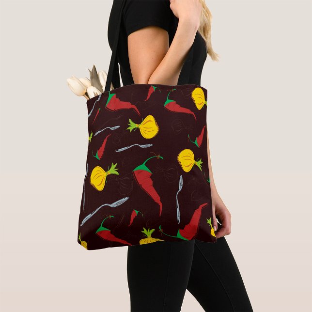 Tote Bag Poivrons Et Oignons (Créateur téléchargé)