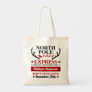 Tote Bag Pôle Nord Livraison spéciale Cadeau de Noël Fourre
