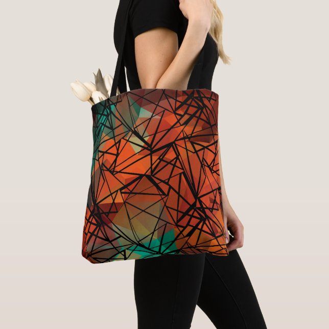 Tote Bag Polygone, peinture (De près)